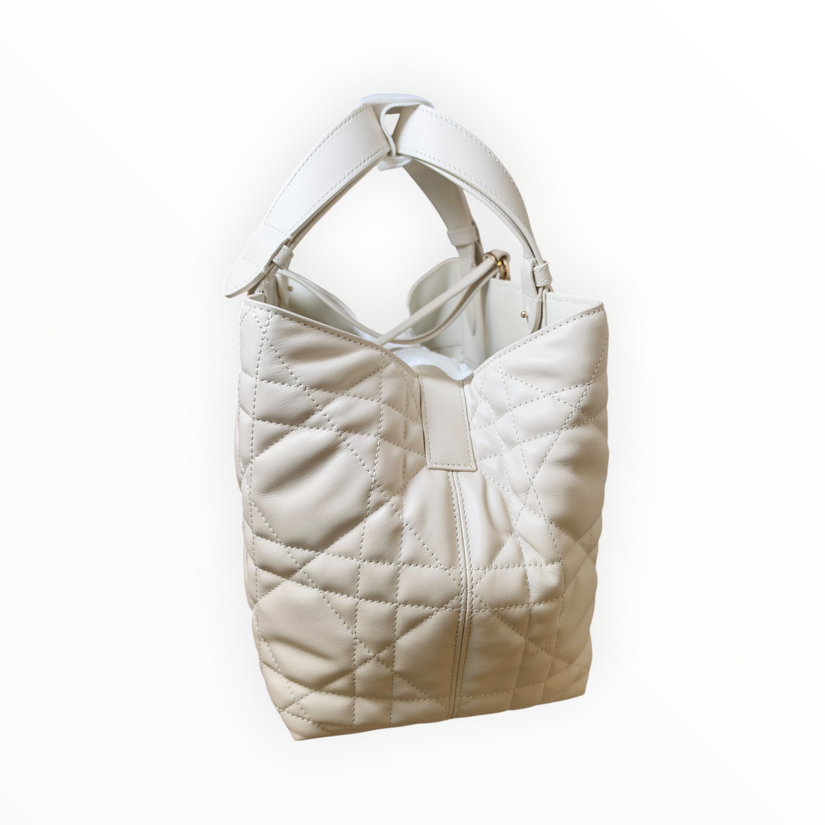 Sac Dior Toujours Medium blanc en cuir