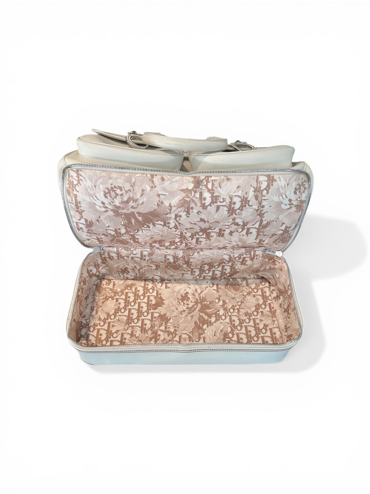 CHRISTIAN DIOR – Cream Leather Large Detective Bag