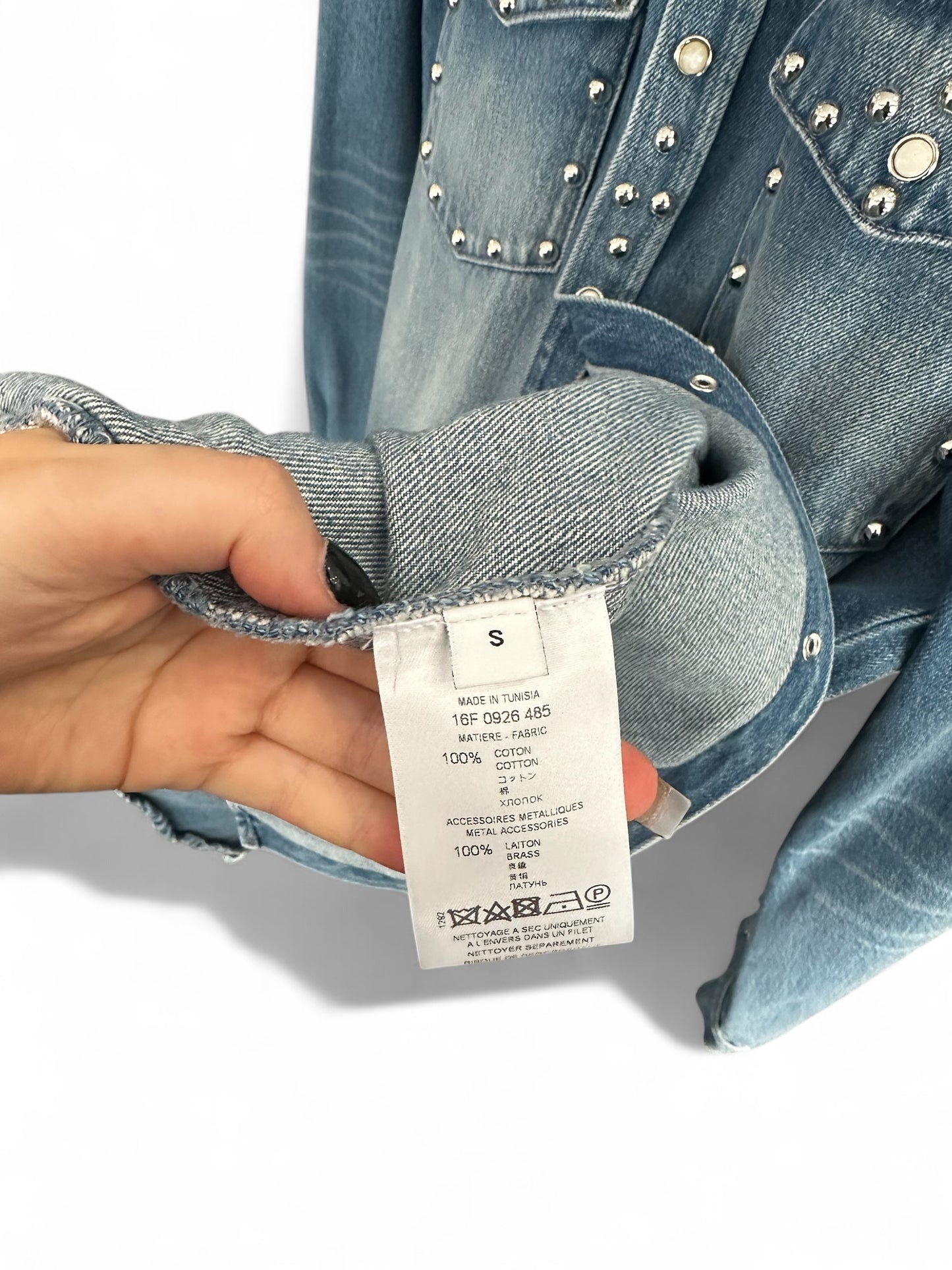 Chemise en Jean Givenchy – Détails Cloutés