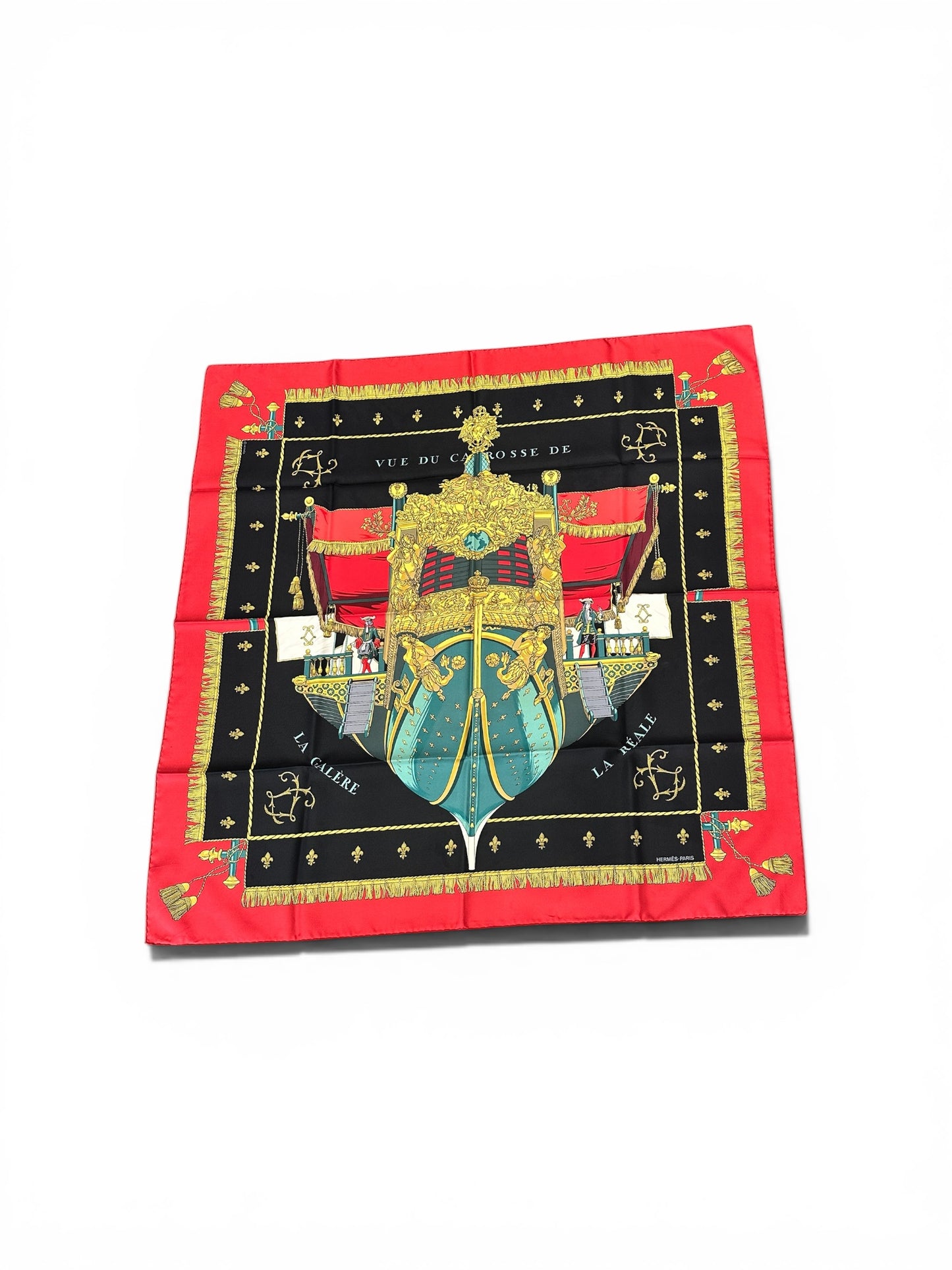 Hermès scarf "Vue du Carrosse de la Galère Royale" – 90 cm