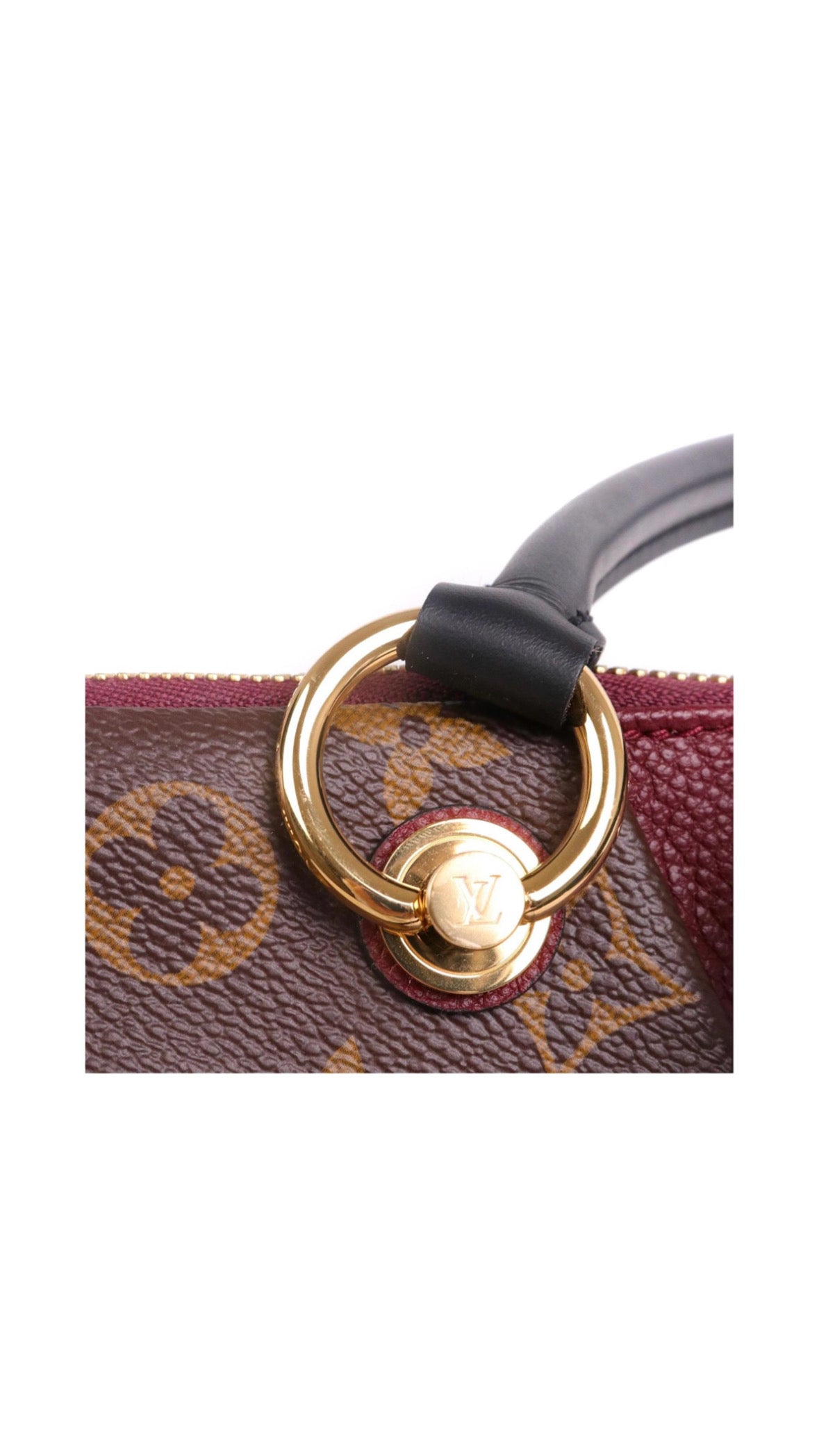 Sac Louis Vuitton tuileries Besace Monogram & cuir bordeaux