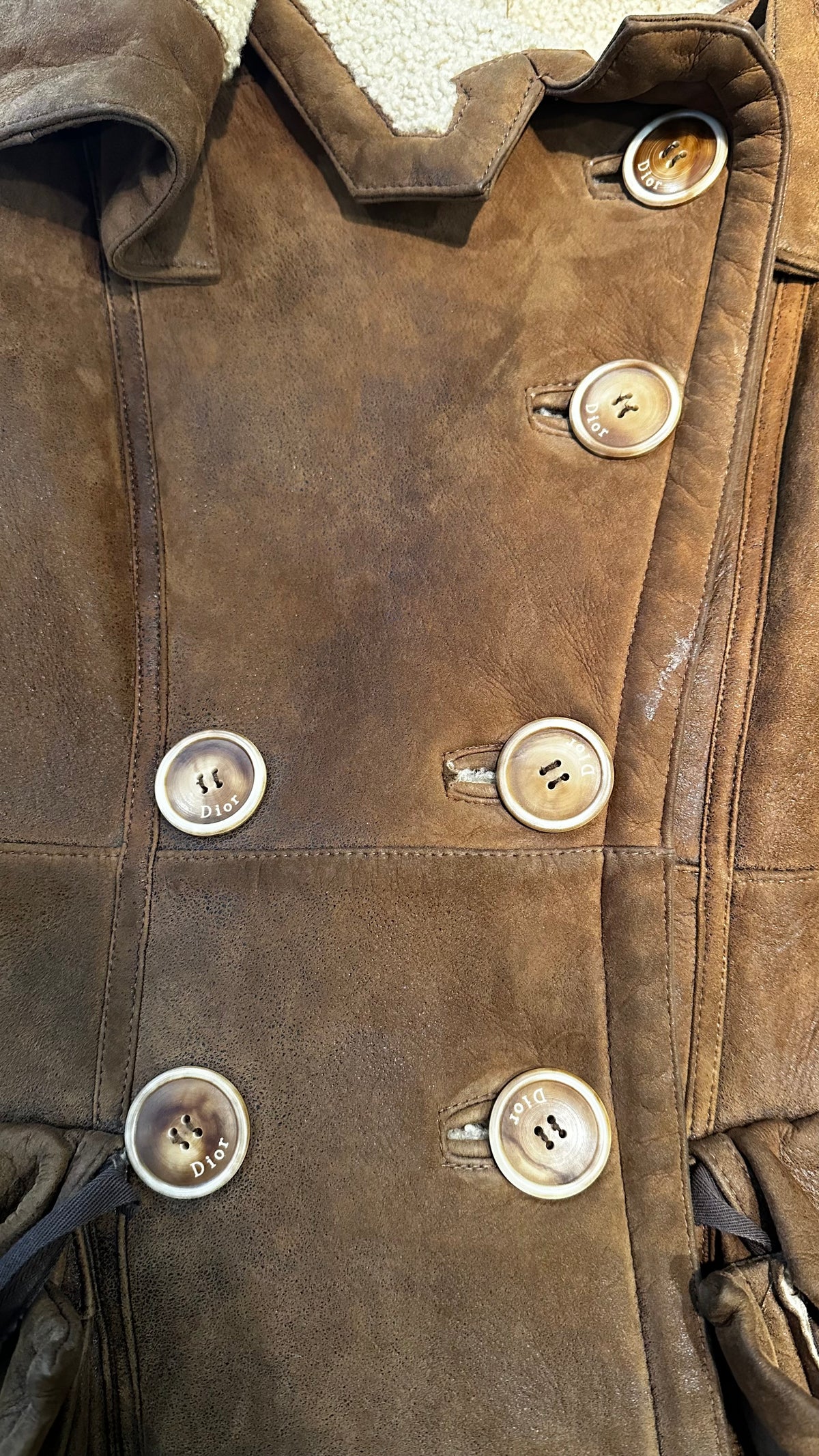 Veste 100 % cuir d’agneau Dior Vintage