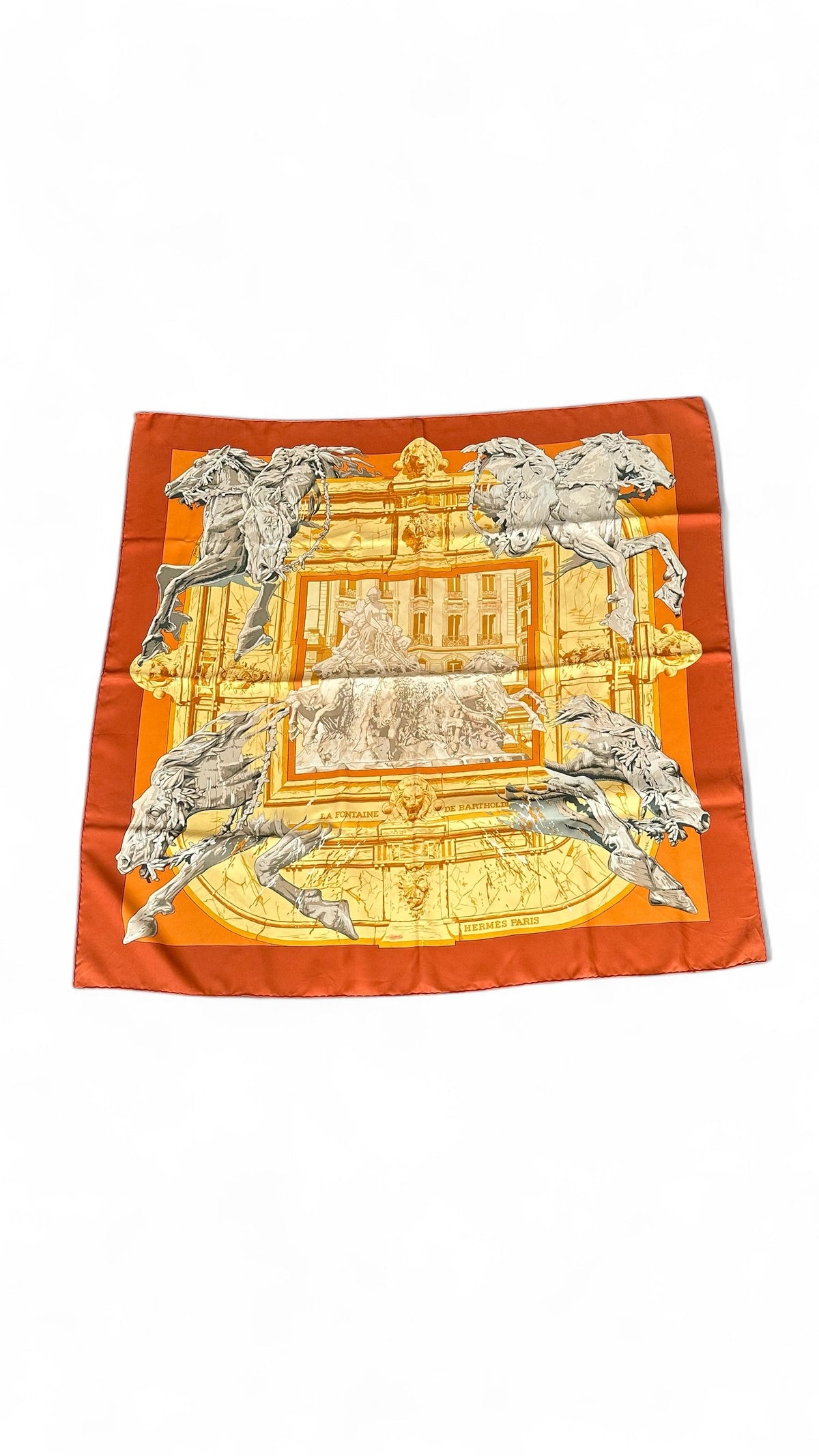 Hermès 90 Scarf The Bartholdi Fountain