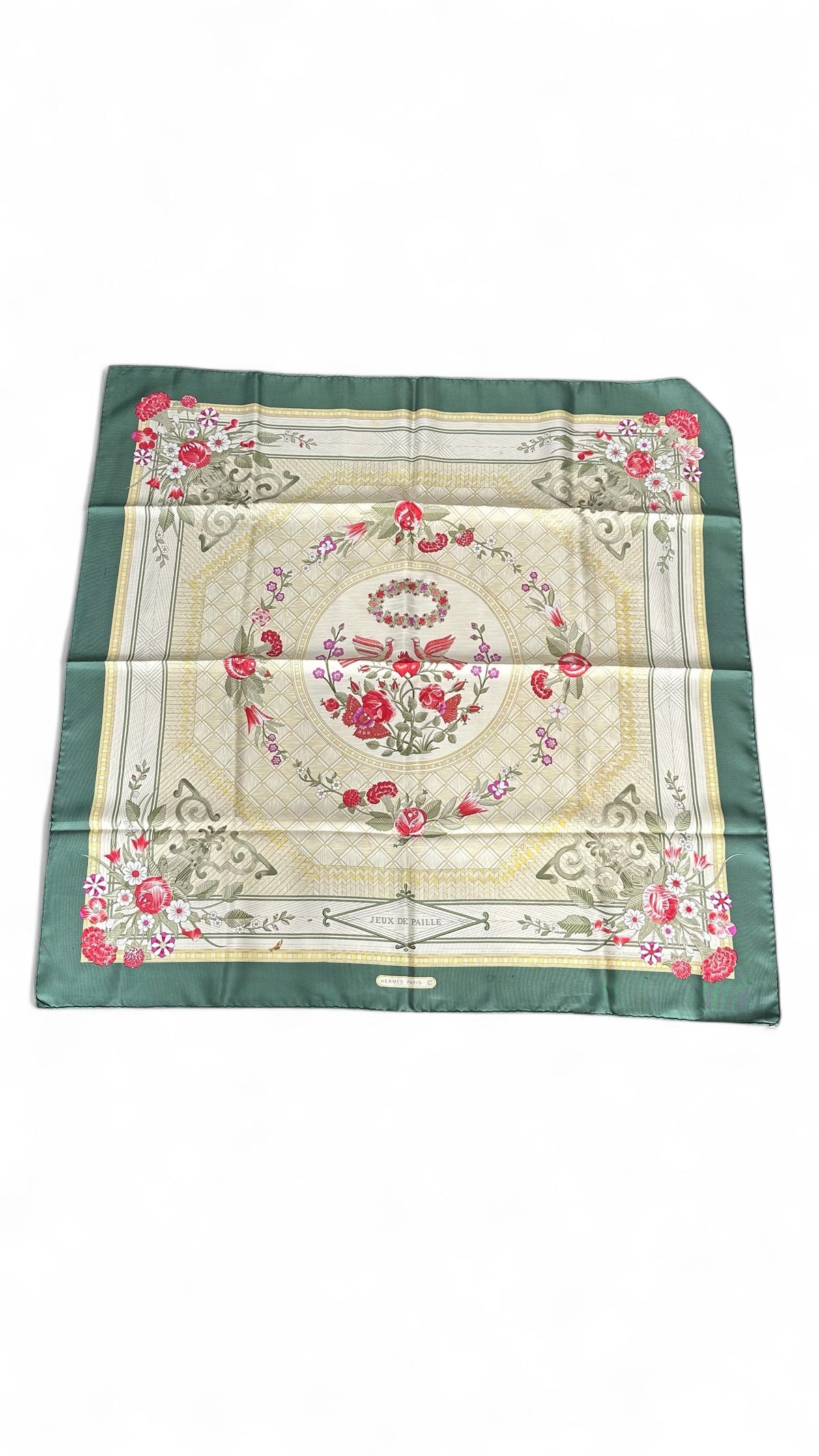 Hermès 90 Straw Games Scarf
