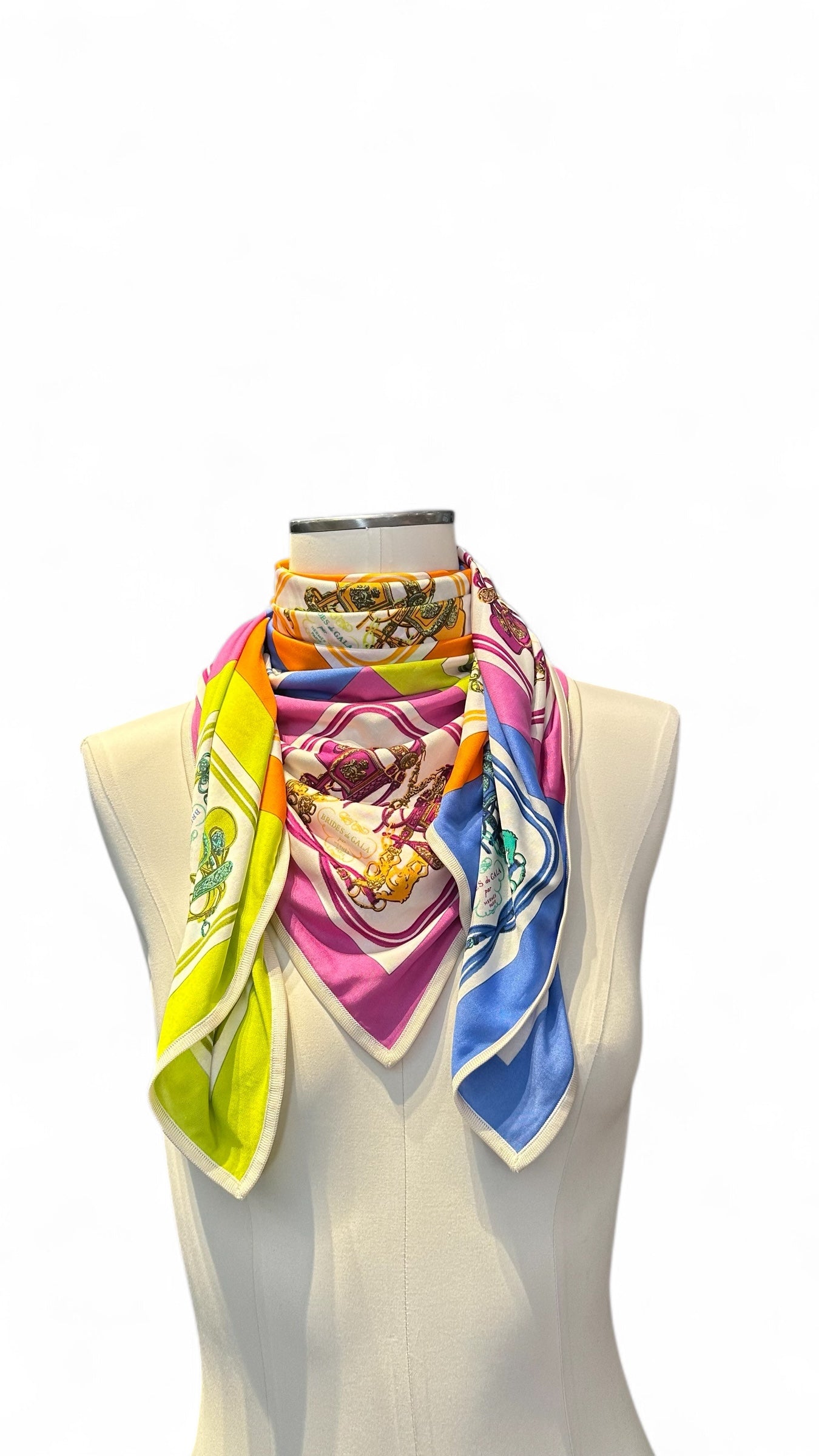 Carré Hermès 90 mini Brides de gala