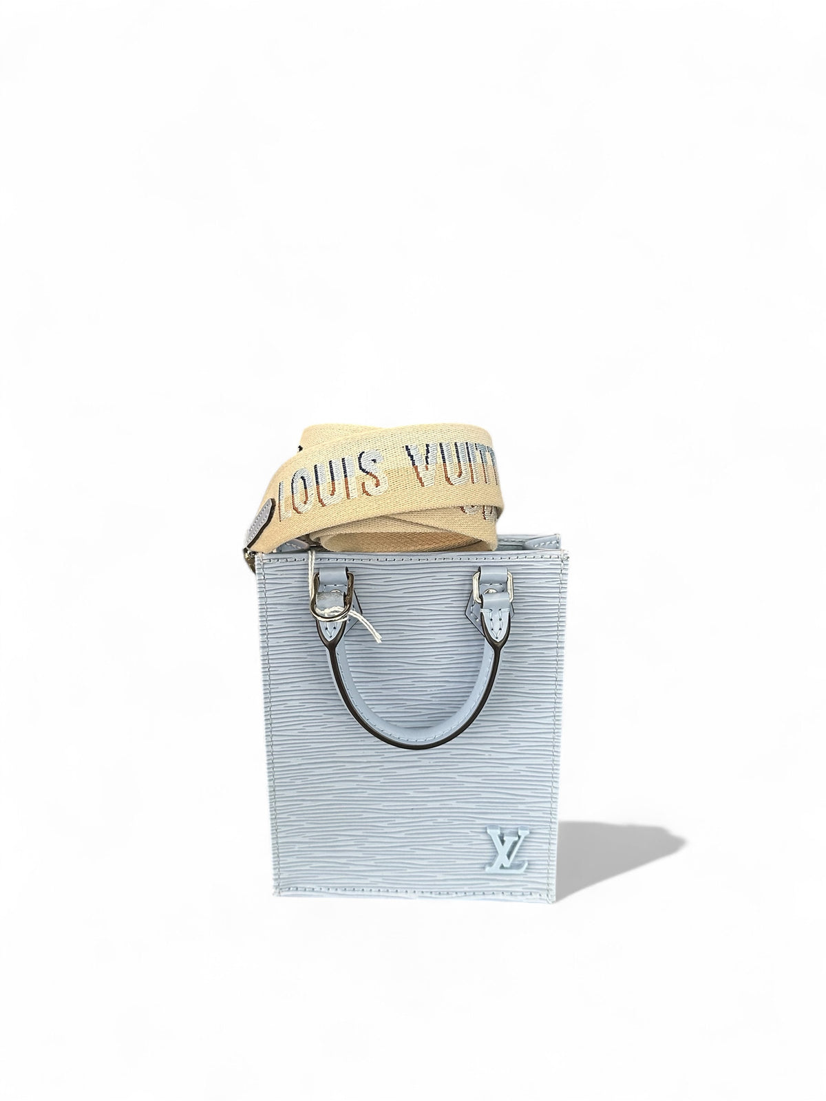 Sac Cabas Plat Louis Vuitton Cui epir Bleu + bandoulière
