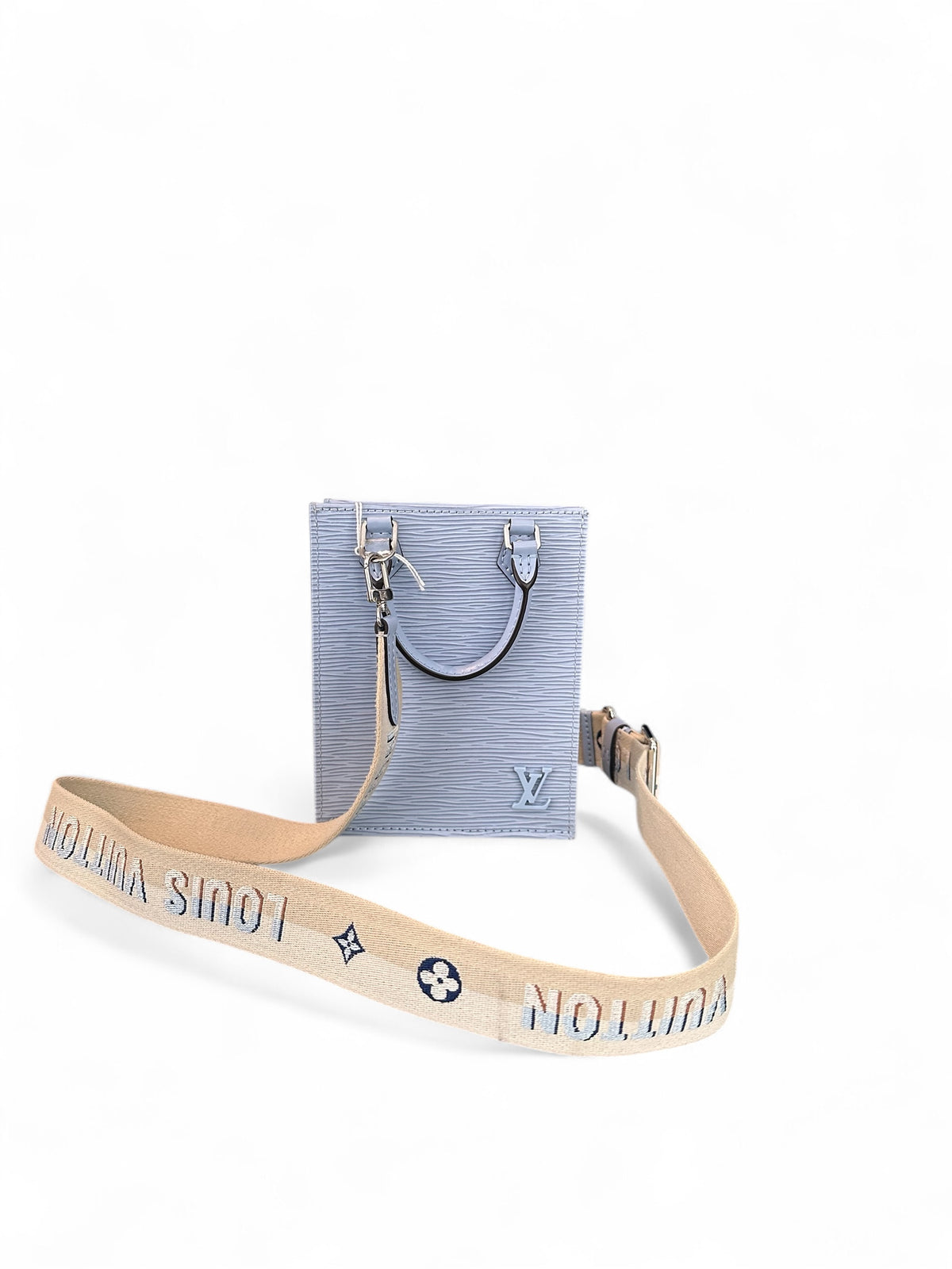 Sac Cabas Plat Louis Vuitton Cui epir Bleu + bandoulière