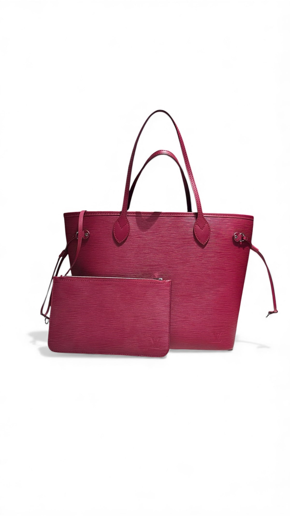 Never full Louis Vuitton Cuir Epi framboise