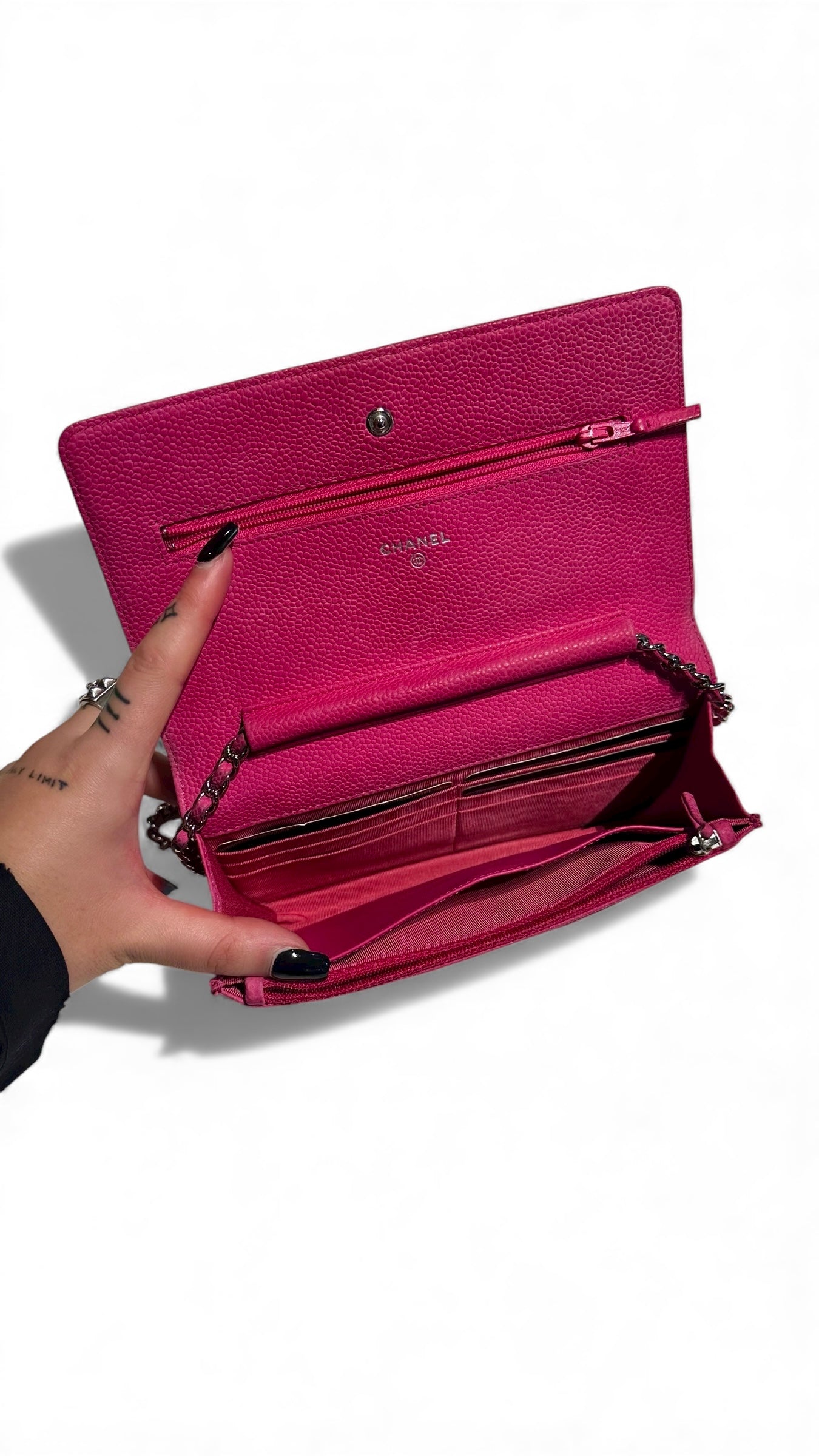 WOC Chanel - rose cuir caviar