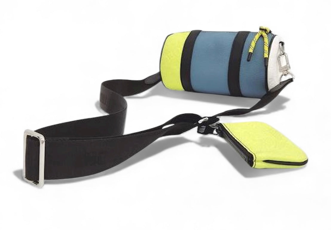 Louis Vuitton Poloshon – Toile gris blanc & fluo – etat neuf – Full Set