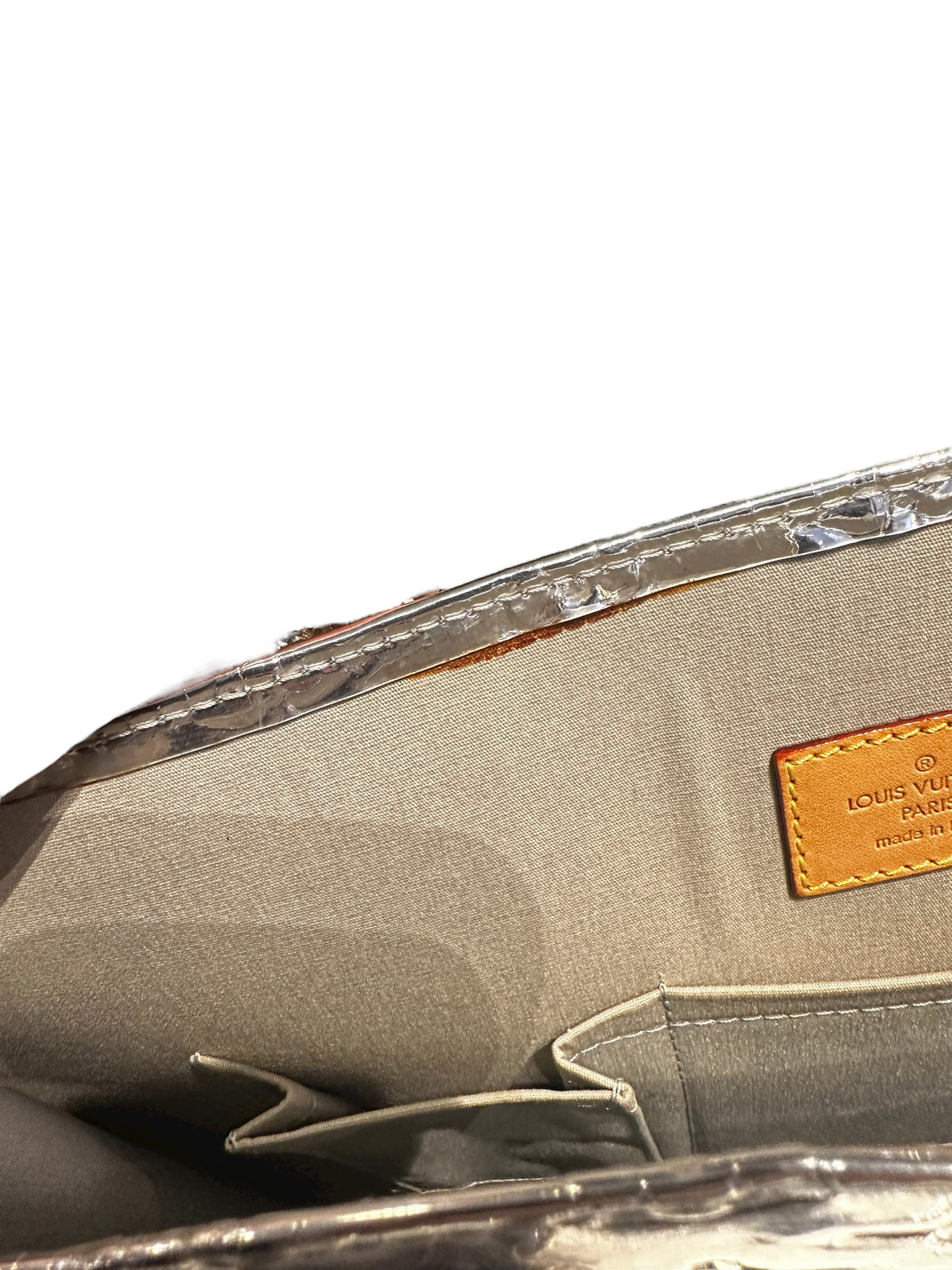 Louis Vuitton Sac Plat – Monogram Miroir Argenté – Édition 2009 – Bon état