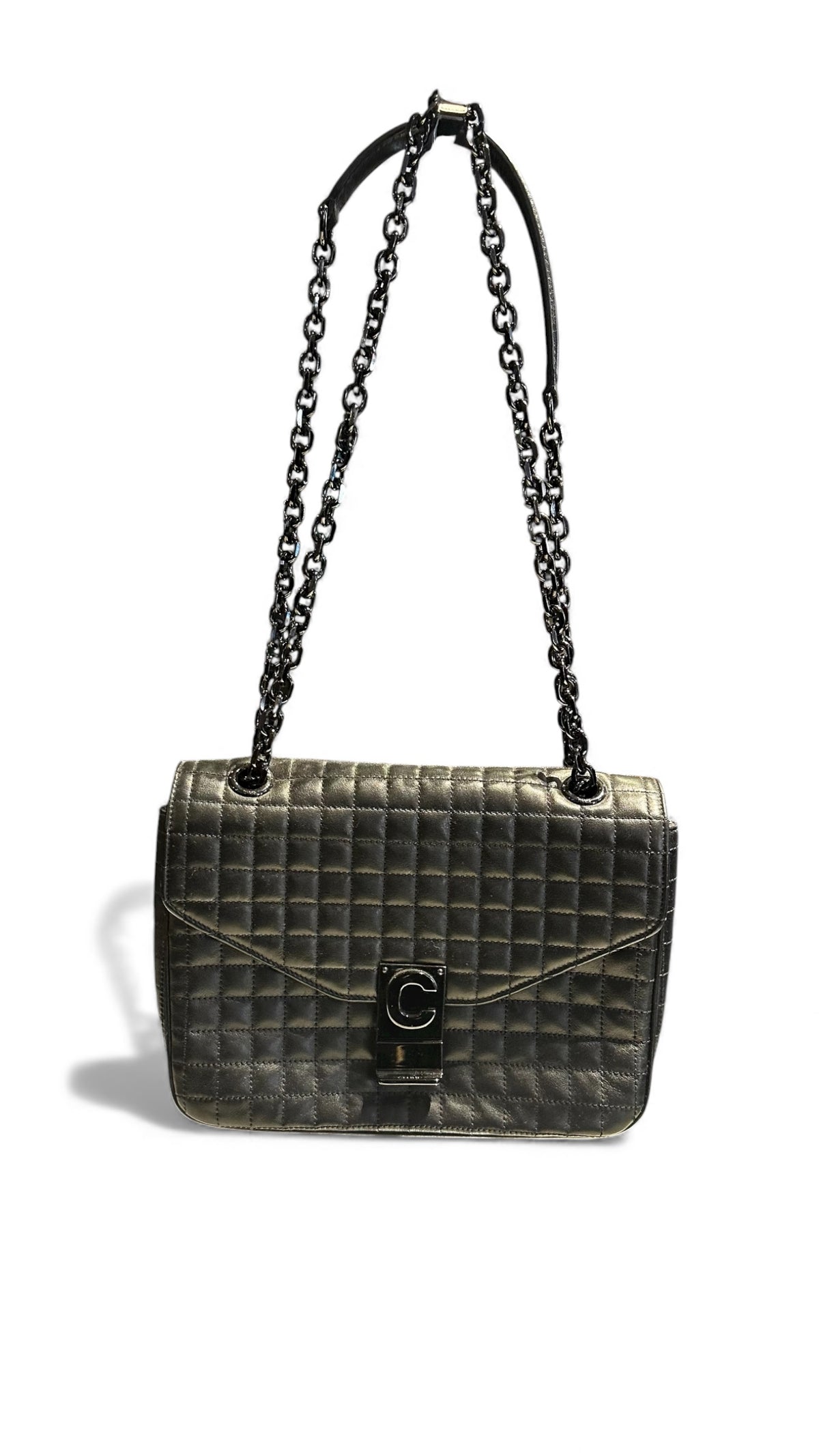 Celine C Bag – Black Leather – Perfect Condition – Timeless Elegance