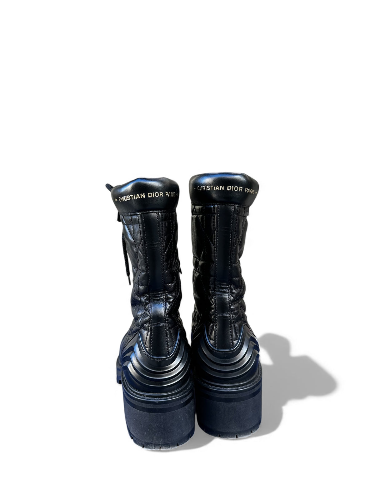 Boots Dior - cuir noir