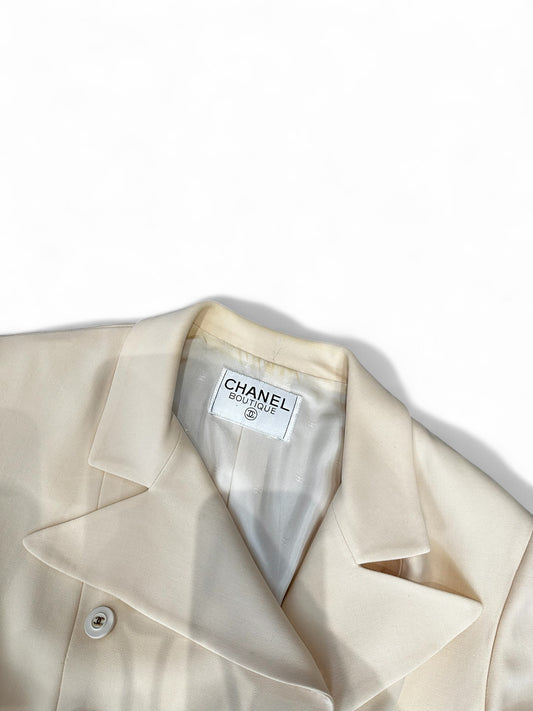 Veste Chanel - Beige vintage made in france