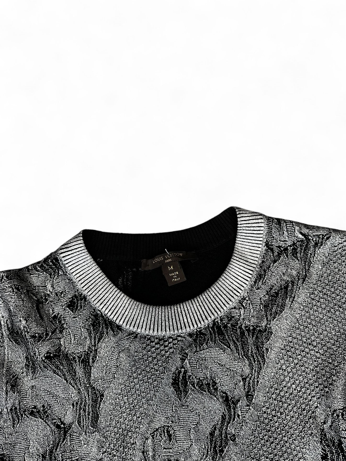 Top Louis Vuitton gris/argenté