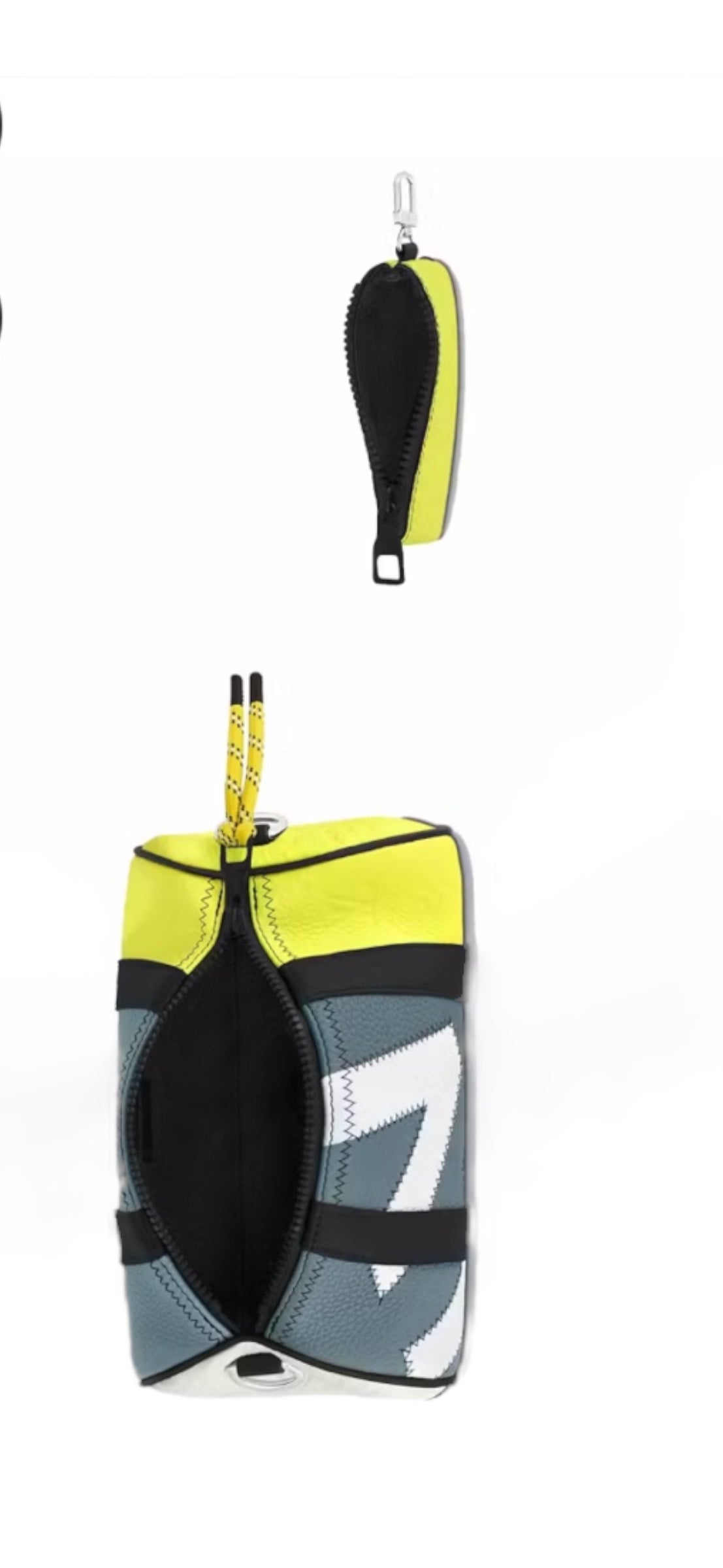 Louis Vuitton Poloshon – Toile gris blanc & fluo – etat neuf – Full Set