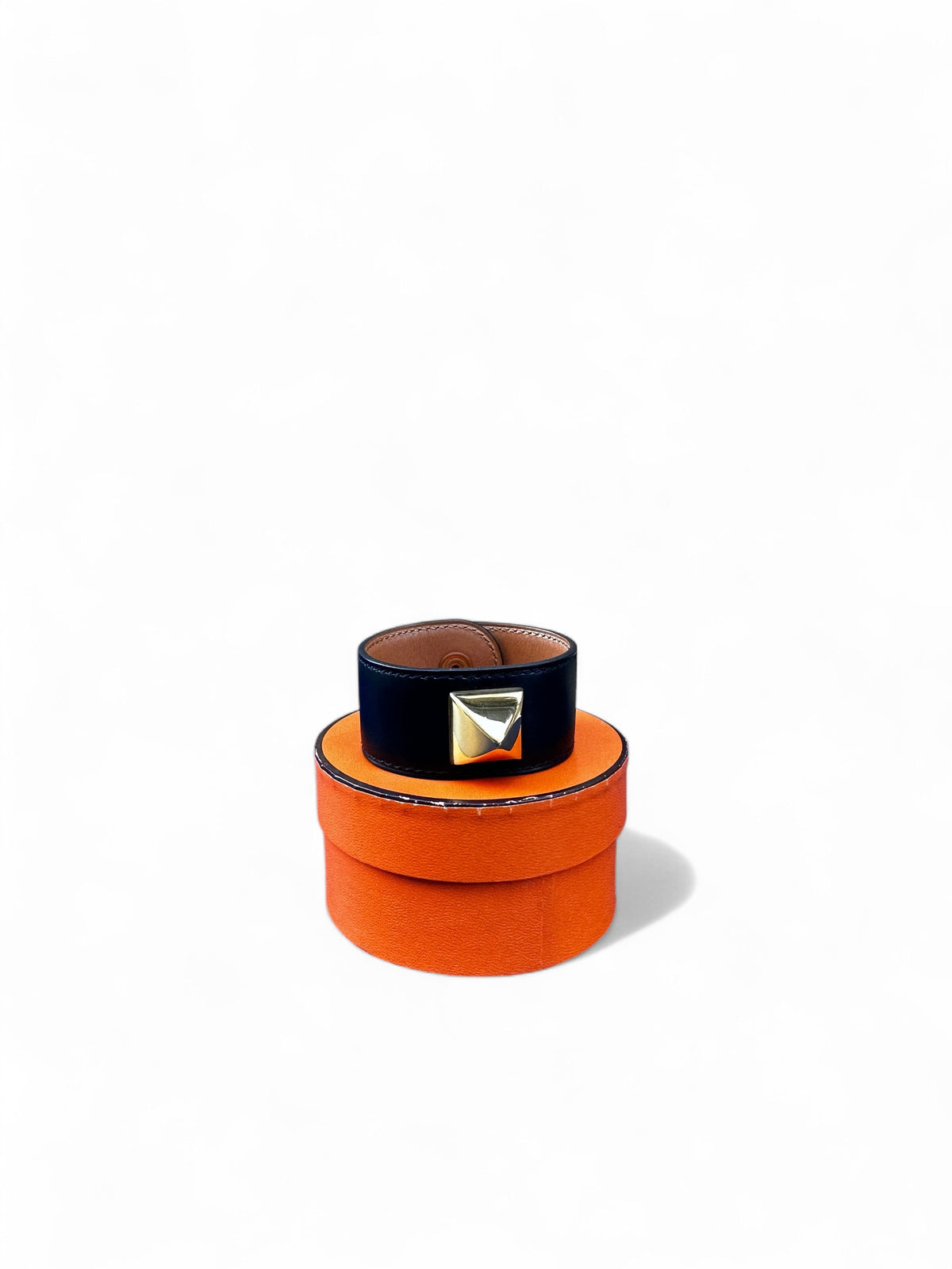 Hermès Médor Bracelet – Black Box Leather – Size T1