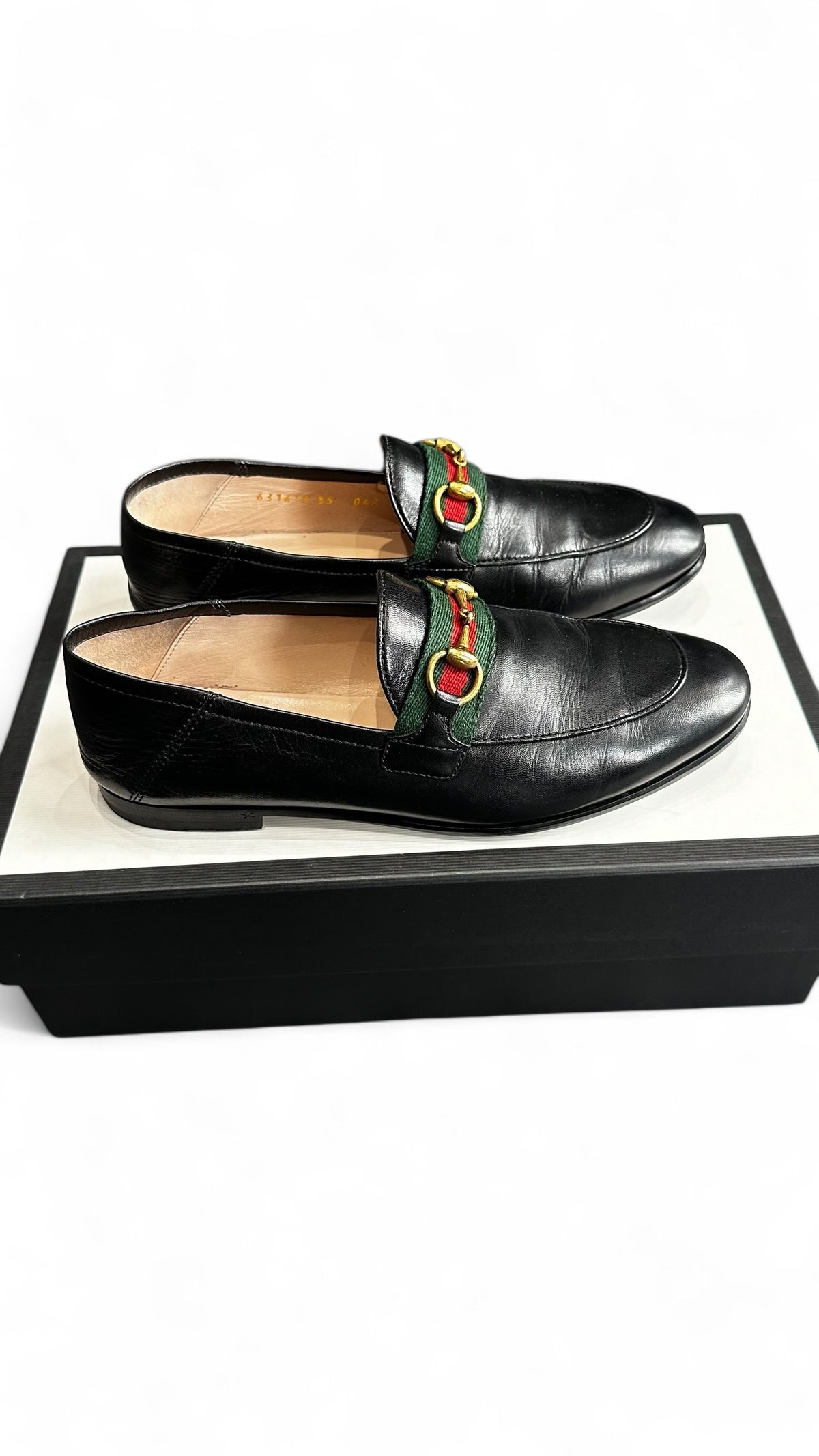 Gucci – Black leather vintage loafers