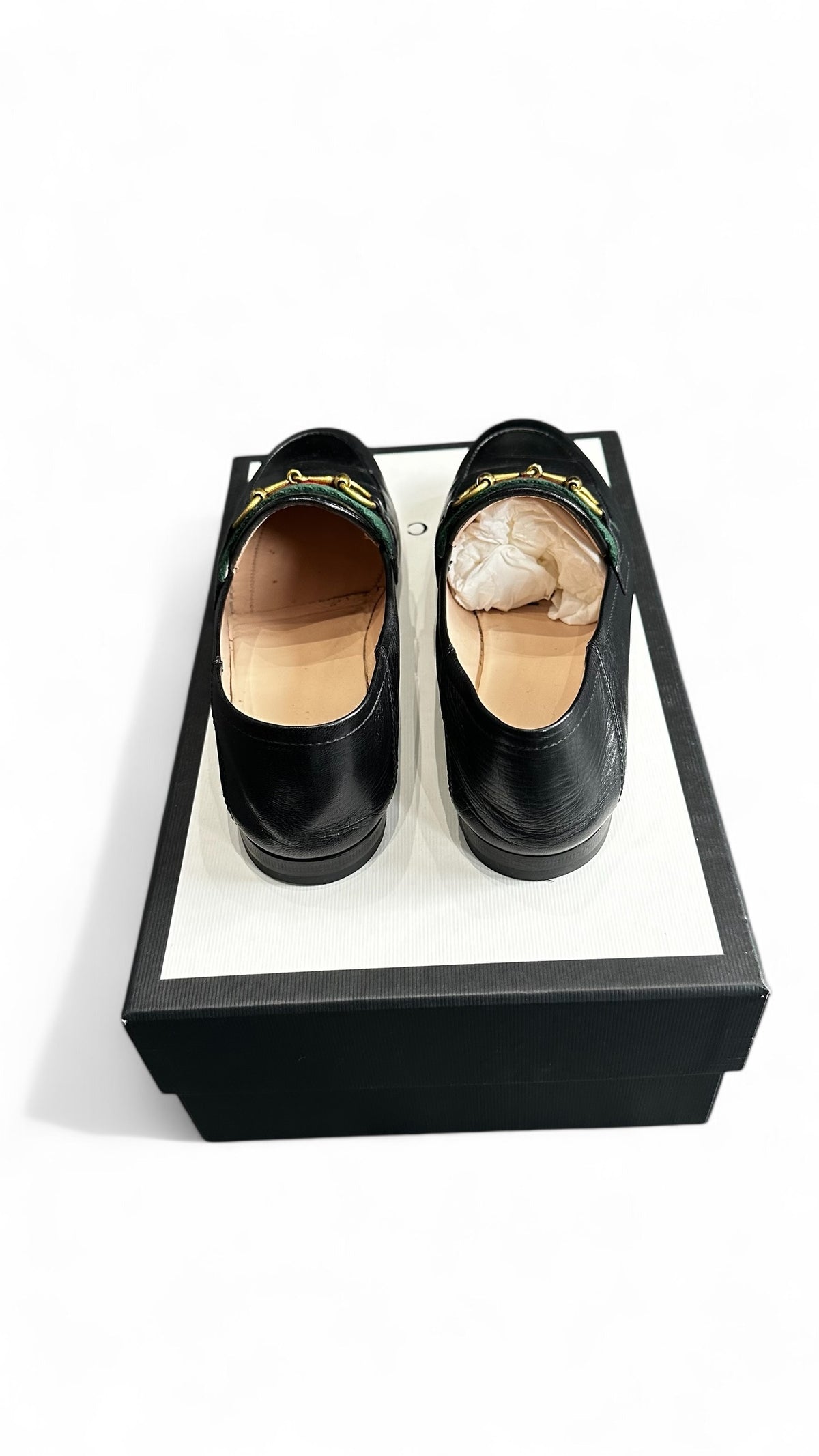Gucci – Black leather vintage loafers