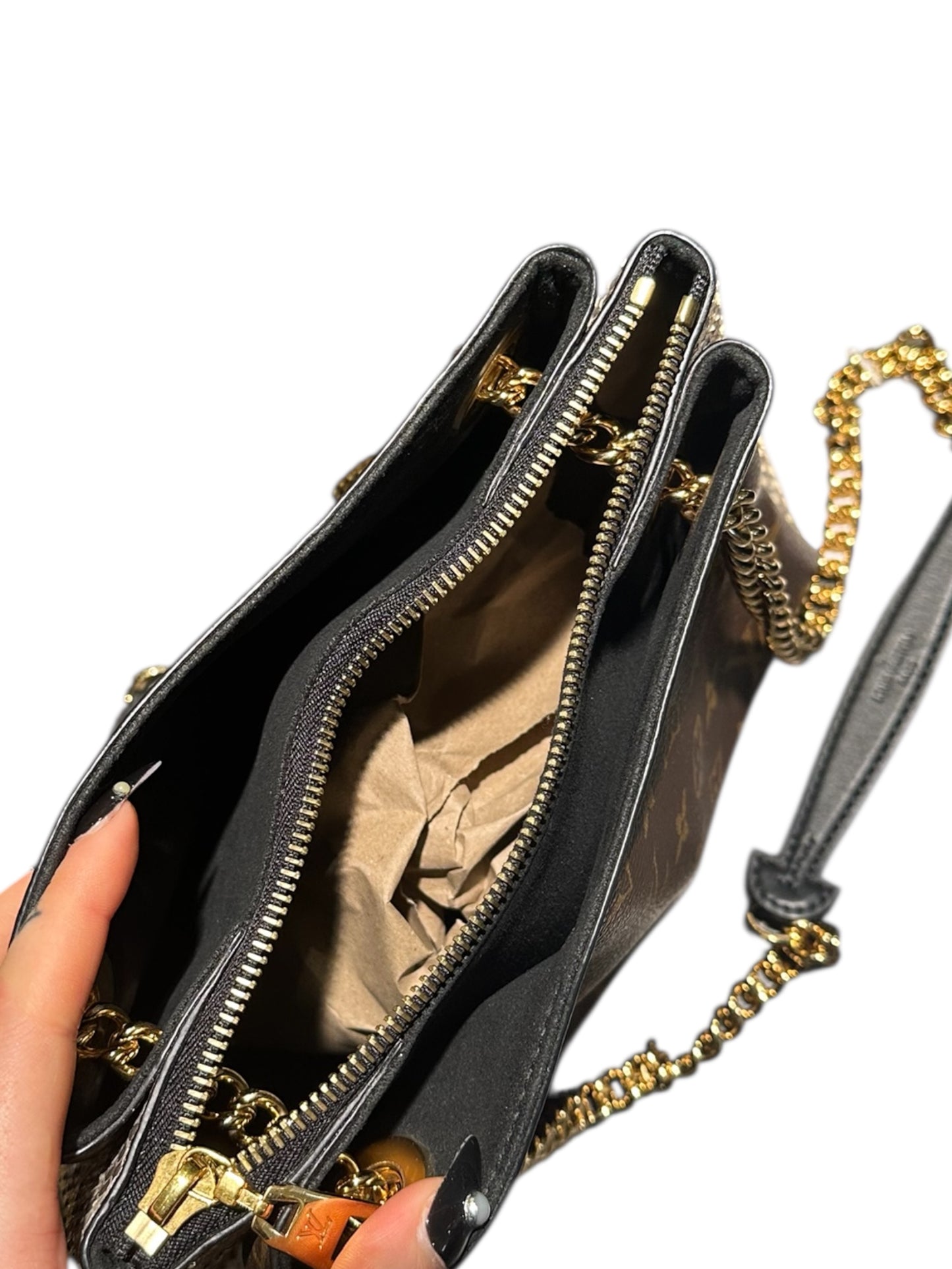 Sac louis vuitton Surène BB monogram & python