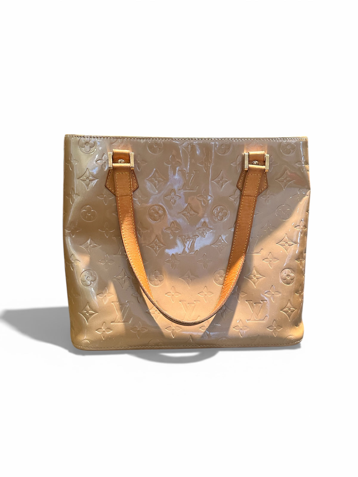 LOUIS VUITTON – Sac cabas Monogram Vernis bronze