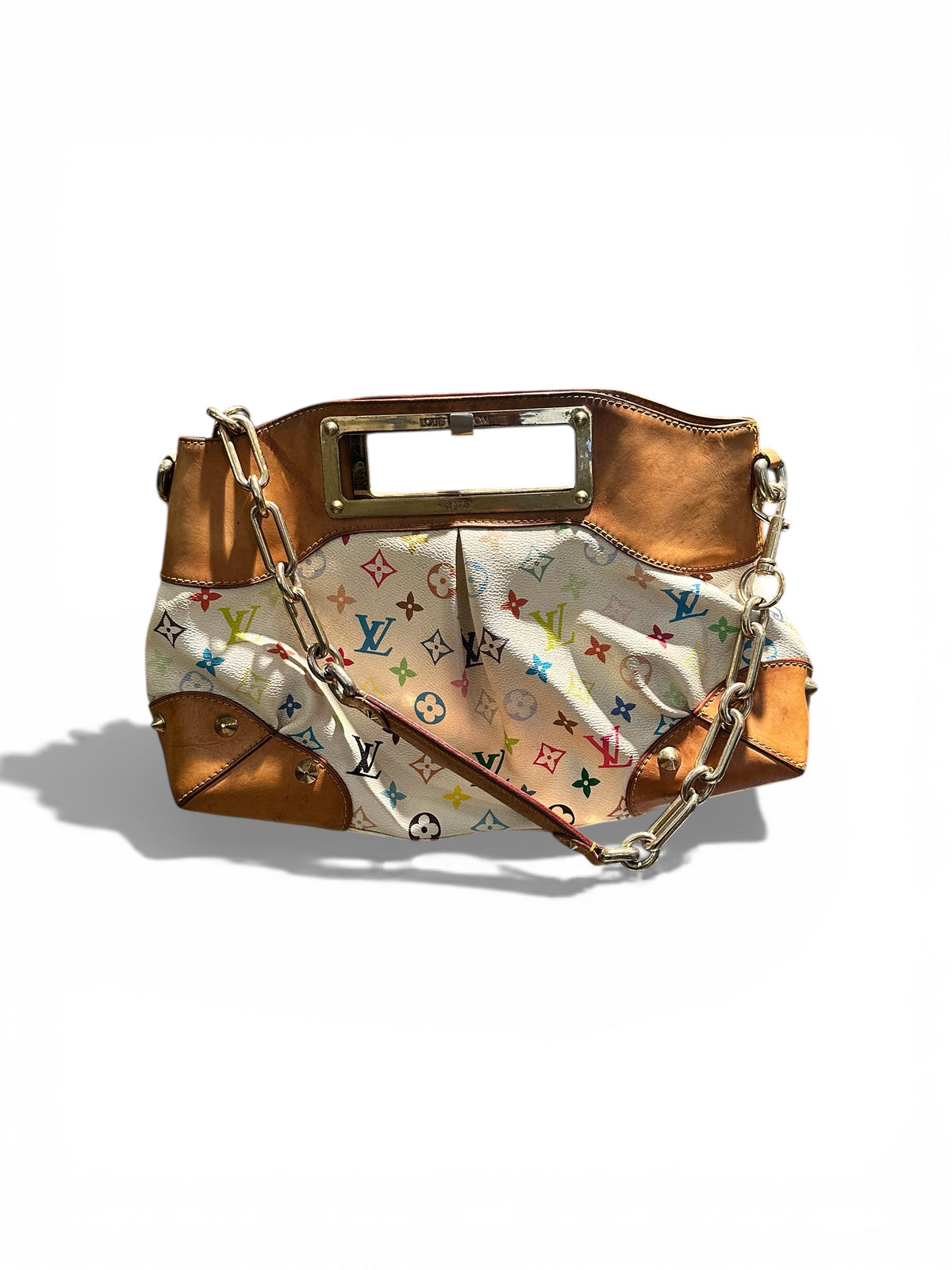 Louis Vuitton Judy – White Monogram Multicolore Canvas