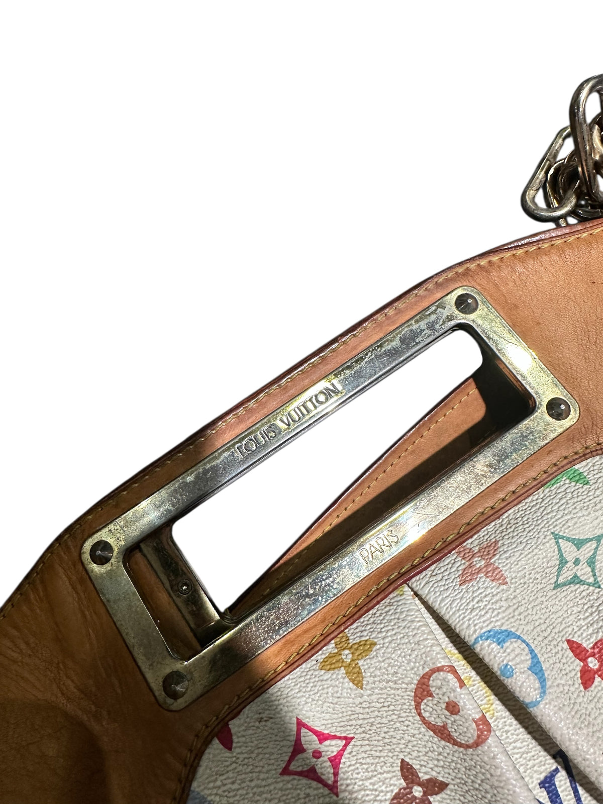 Louis Vuitton Judy – White Monogram Multicolore Canvas