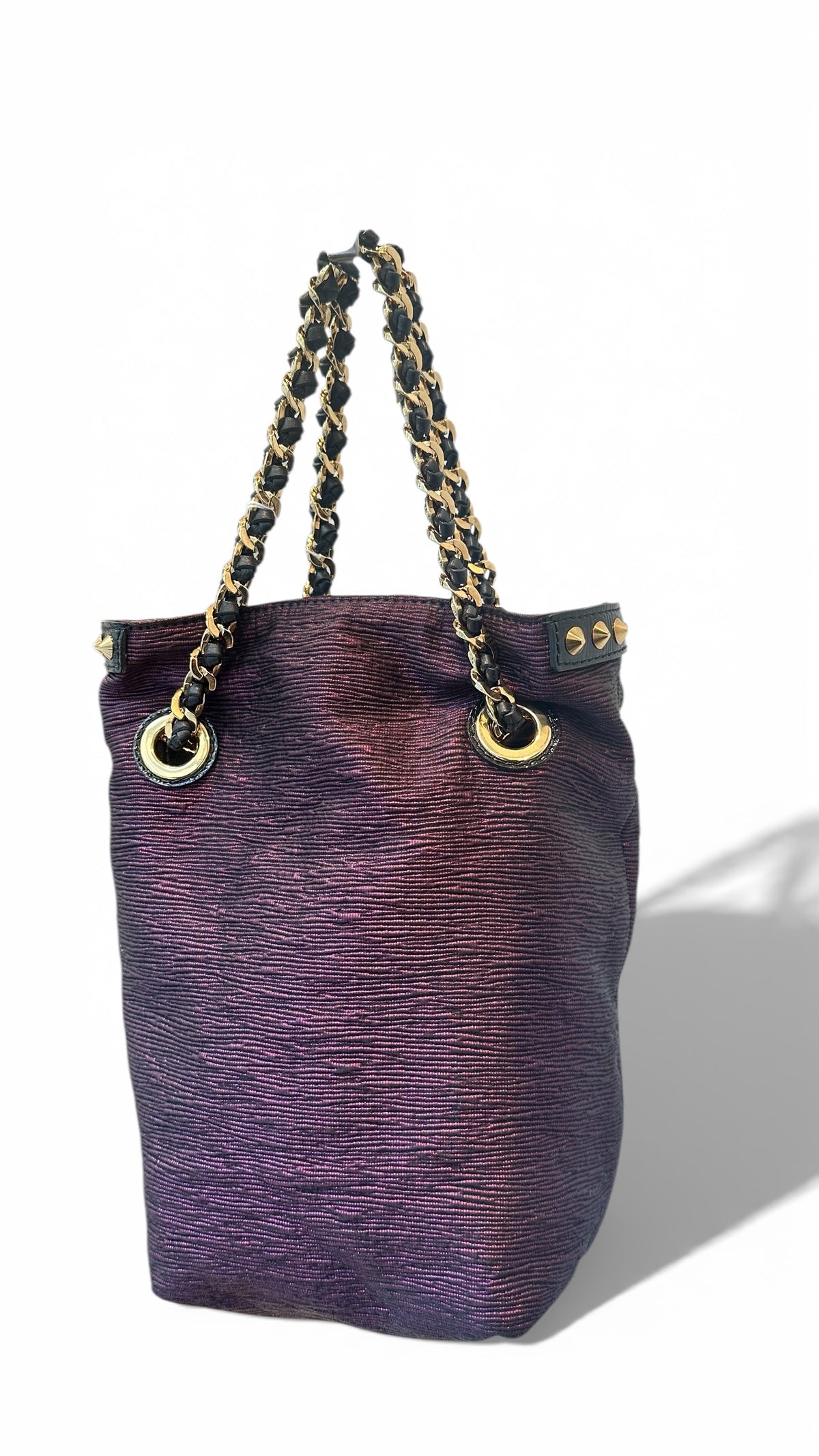 Louis Vuitton – NeoNoé Double Geste black/purple leather & canvas bag