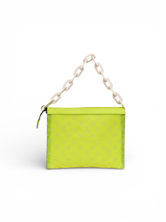Louis Vuitton Pochette Monogram Sunset vert fluo (circa 2021)