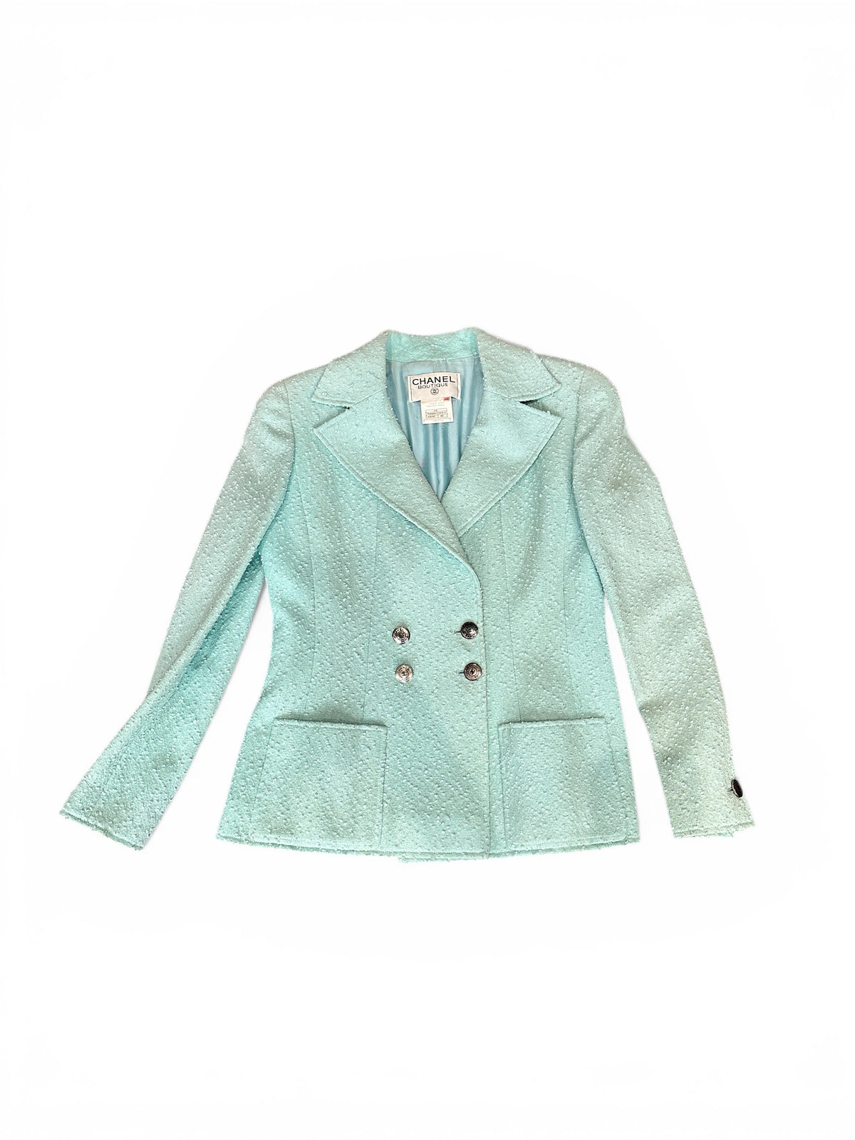 Veste Chanel Boutique vert menthe – Collection Printemps (circa 1999)