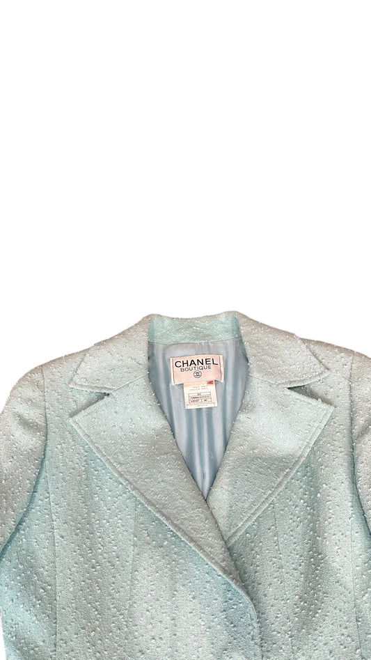 Veste Chanel Boutique vert menthe – Collection Printemps (circa 1999)