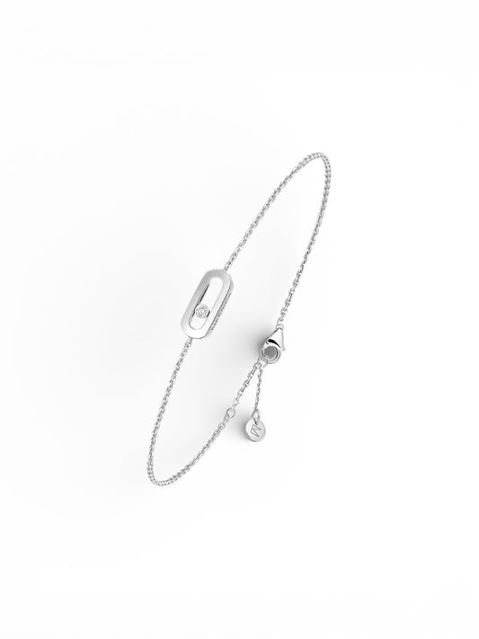 Bracelet Messika Care(s) en or blanc et diamant