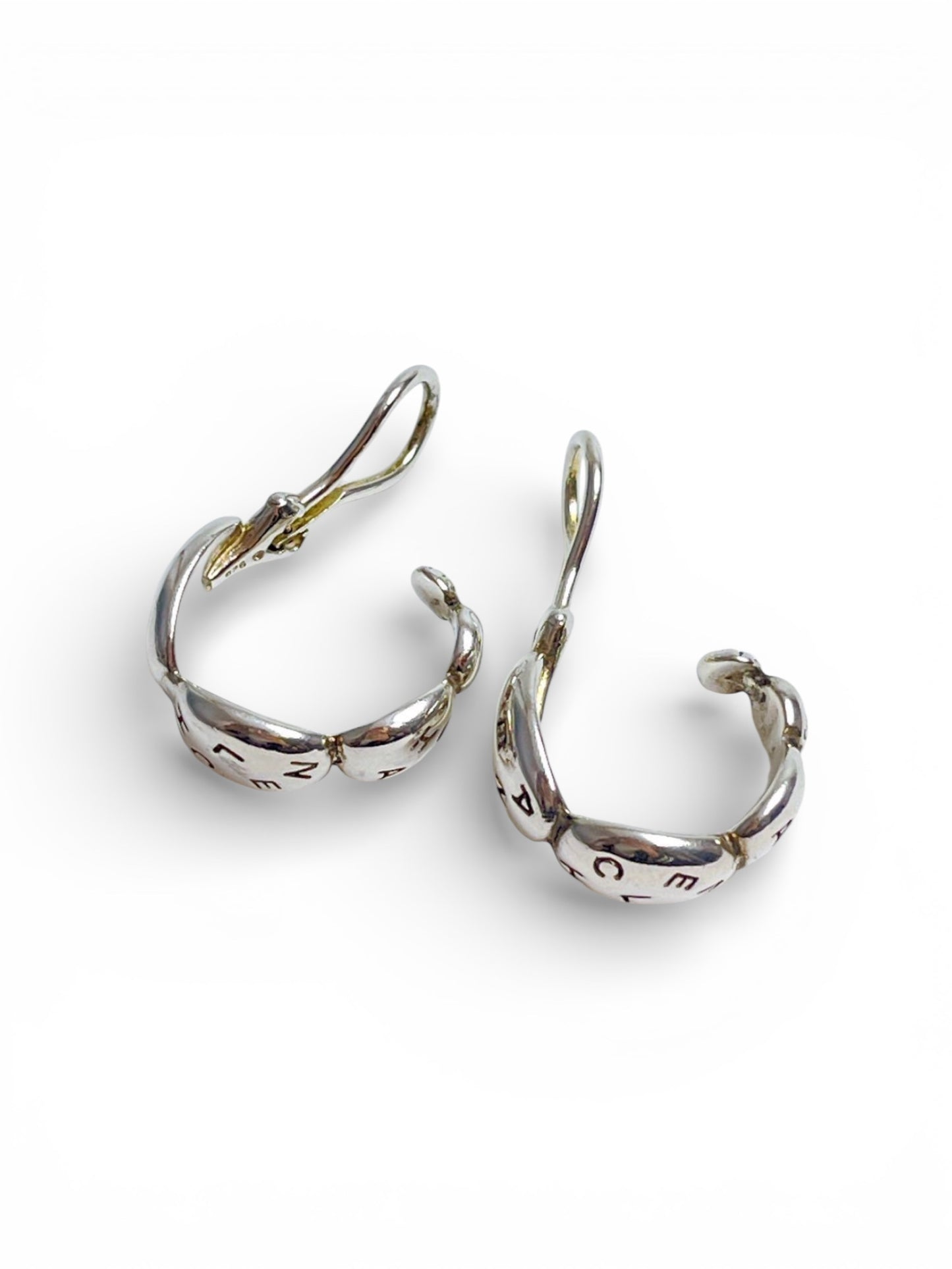 Boucles d’oreilles Chanel – Créoles en argent 925