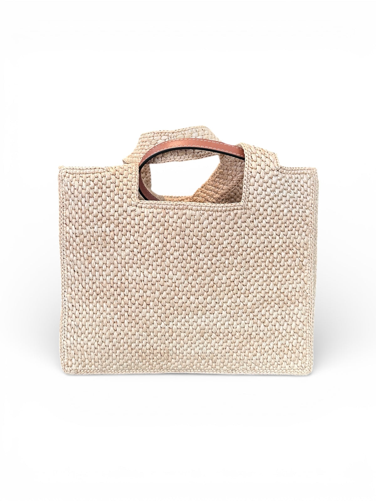 Loewe – Mini cabas Loewe Font en raphia