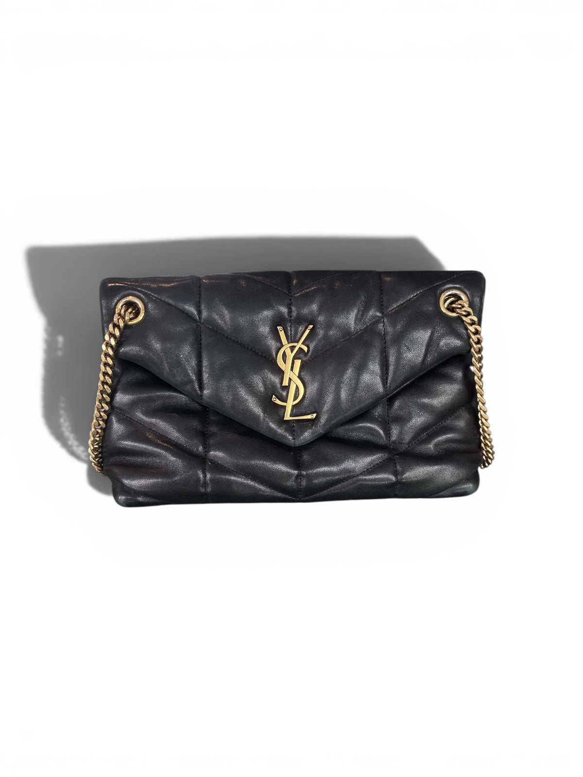Sac Saint Laurent Loulou Puffer – Cuir matelassé noir