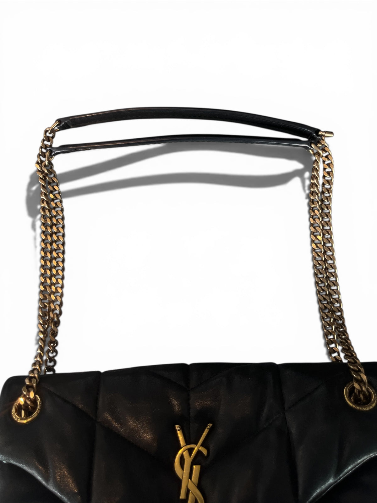 Sac Saint Laurent Loulou Puffer – Cuir matelassé noir