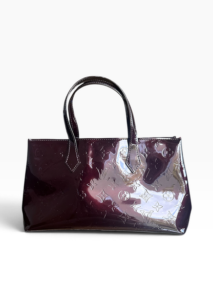 Sac Louis Vuitton Wilshire PM Monogram Vernis – Amarante