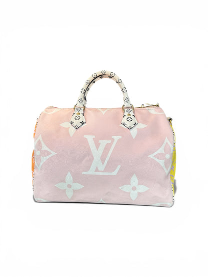 Louis Vuitton Speedy Bandoulière 30 Giant Monogram rouge & rose