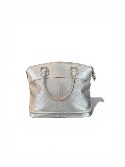Louis Vuitton Lockit MM Cuir Argenté