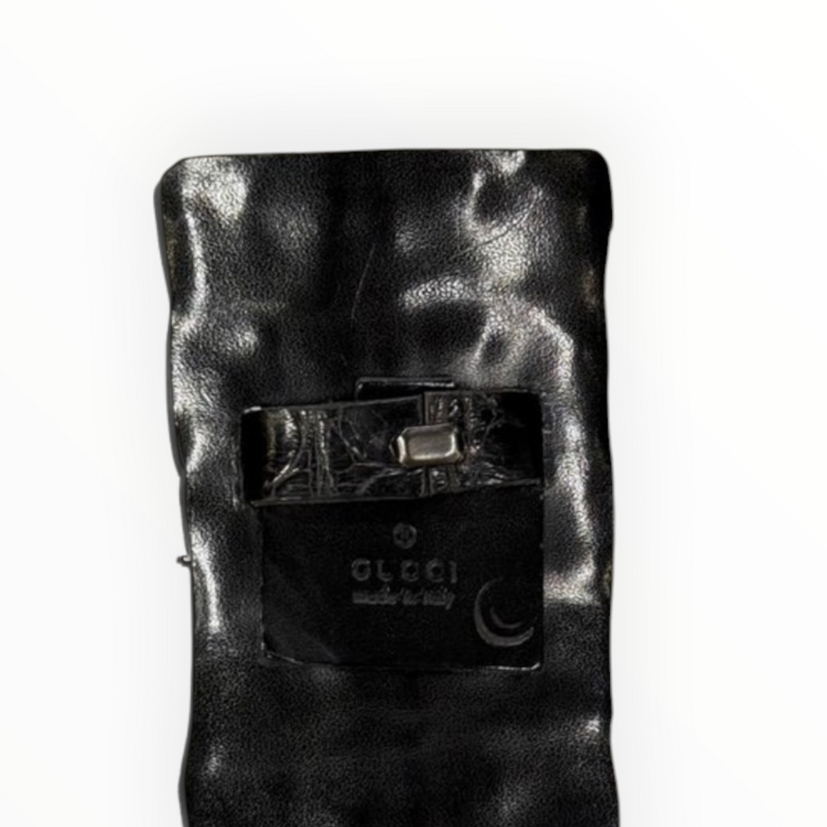 Ceinture Gucci by Tom Ford en crocodile noir Automne/Hiver 2002
