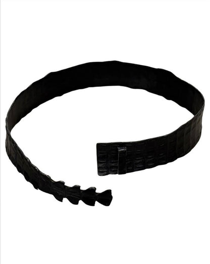 Ceinture Gucci by Tom Ford en crocodile noir Automne/Hiver 2002