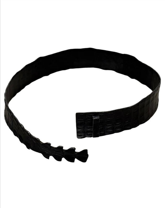 Ceinture Gucci by Tom Ford en crocodile noir Automne/Hiver 2002
