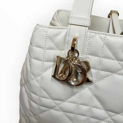 Sac Dior Toujours Medium blanc en cuir