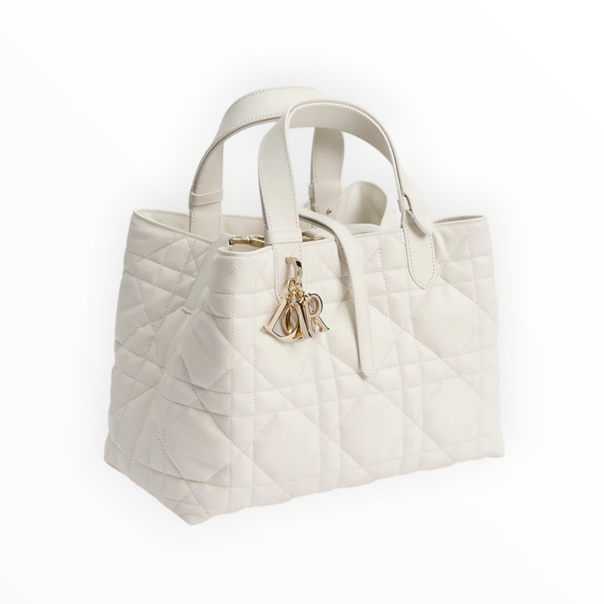 Sac Dior Toujours Medium blanc en cuir
