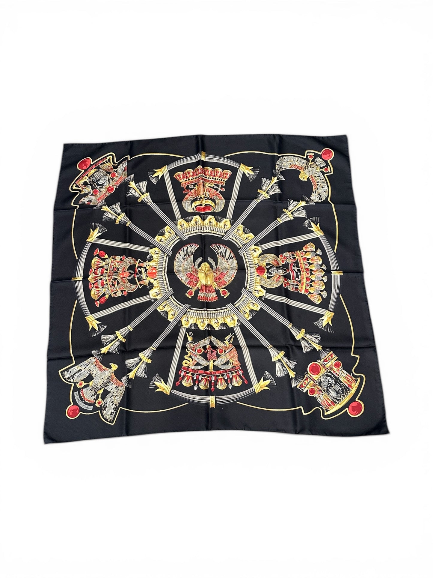Hermès "Egypte" Scarf – Caty Latham – 90 cm
