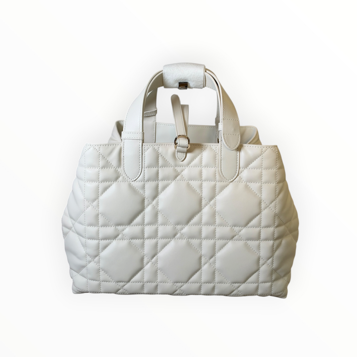 Sac Dior Toujours Medium blanc en cuir