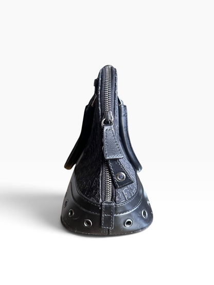Sac Dior Street Chic Bowling – Toile Trotter noire