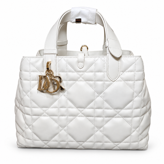 Sac Dior Toujours Medium blanc en cuir