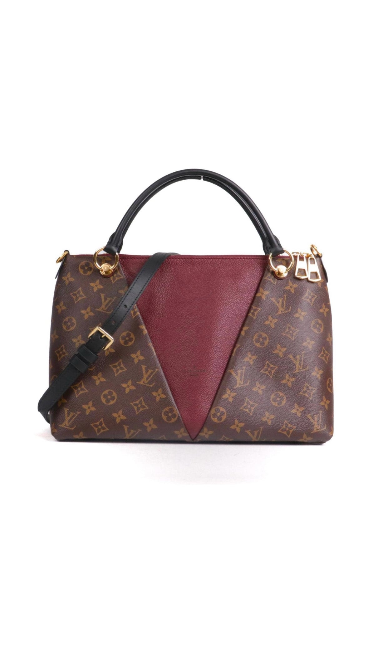 Sac Louis Vuitton tuileries Besace Monogram & cuir bordeaux