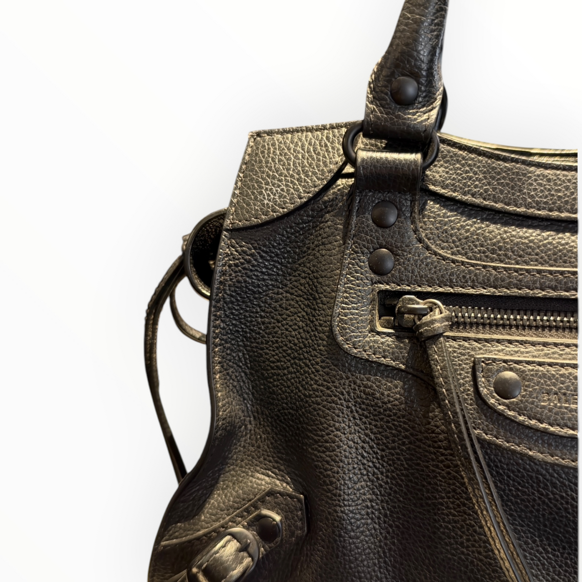 Sac Balenciaga Neo Classic City en cuir grainé noir